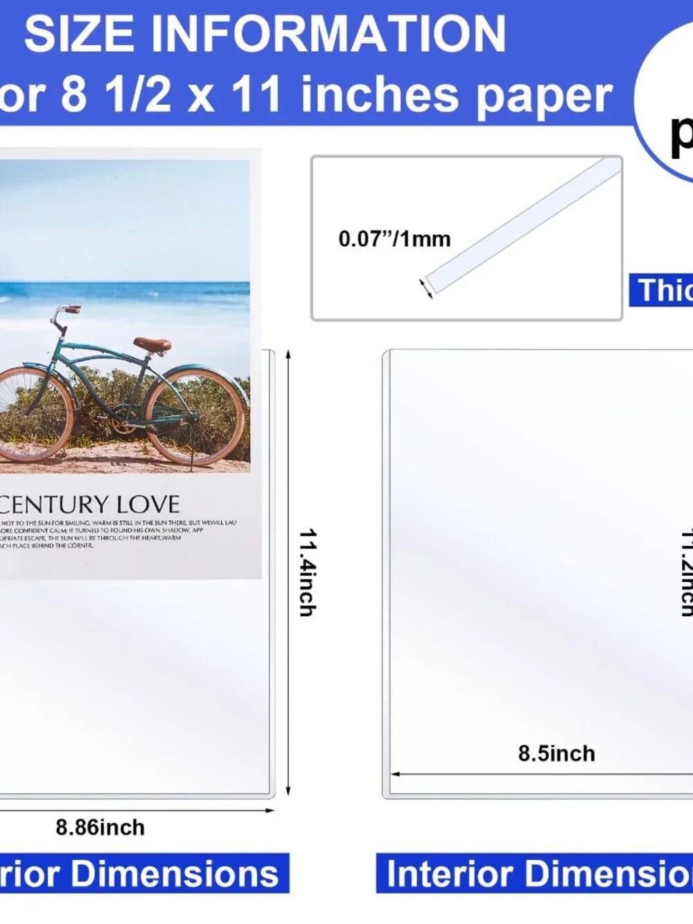 5 Pcs 8 1/2